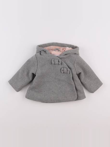Manteau - 6 mois Gris 1 - vertbaudet enfant 