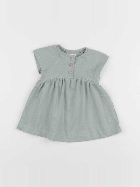 Robe - 6 mois Vert 1 - vertbaudet enfant 