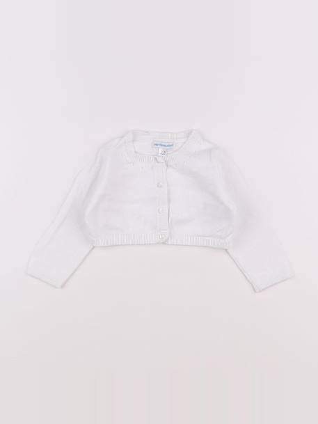 Gilet - 12 mois Blanc 1 - vertbaudet enfant 