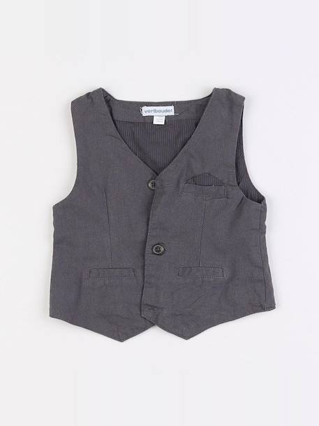 Gilet - 12 mois Gris 1 - vertbaudet enfant 