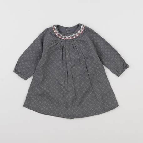 Robe - 6 mois Gris 1 - vertbaudet enfant 