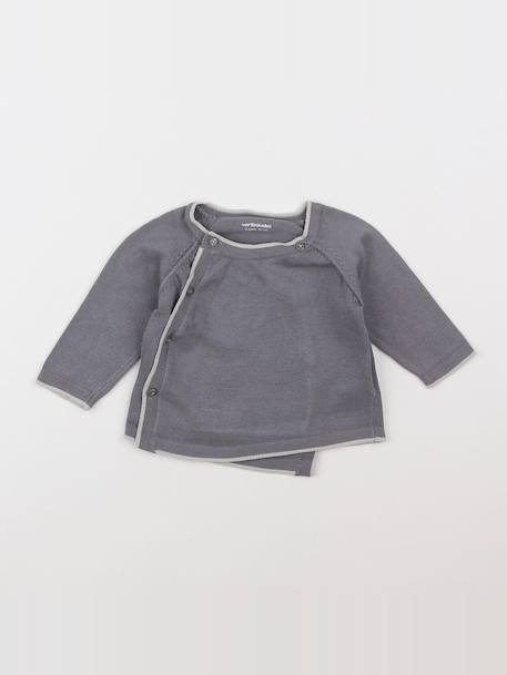 Pull - 6 mois Gris 1 - vertbaudet enfant 