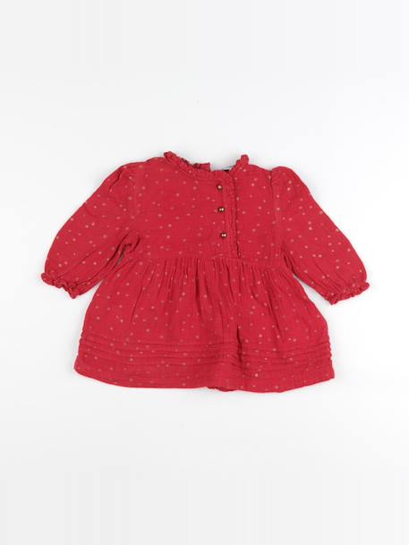 Robe - 6 mois Rouge, or 1 - vertbaudet enfant 