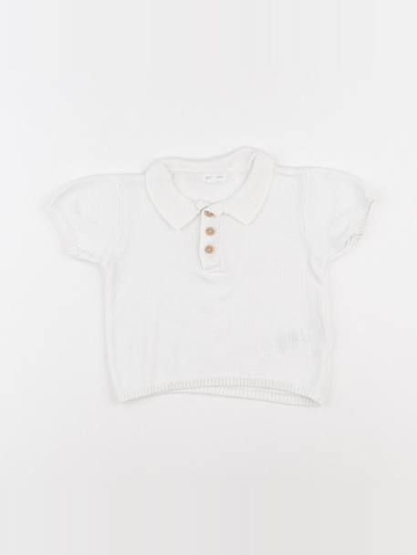 Polo - 9 mois Blanc 1 - vertbaudet enfant 