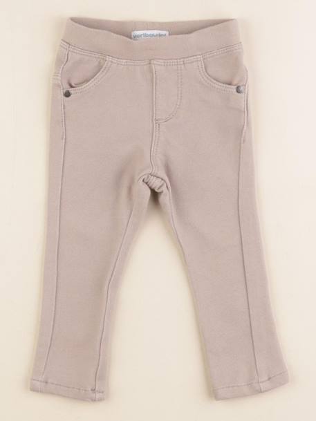 Jegging - 6 mois Taupe 1 - vertbaudet enfant 