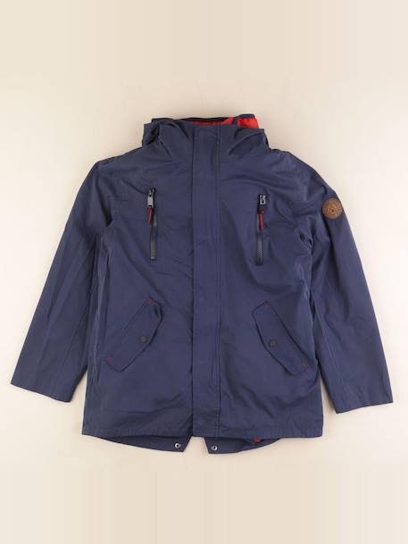Manteau doublure amovible - 12 ans Bleu 1 - vertbaudet enfant 