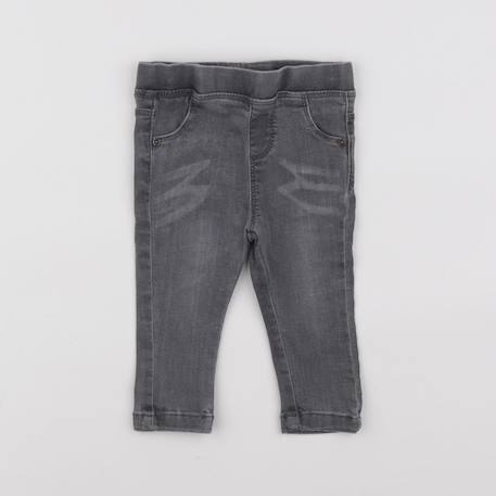 Jegging - 9 mois Gris 1 - vertbaudet enfant 
