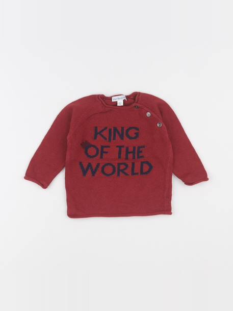 Pull - 6 mois Rouge 1 - vertbaudet enfant 