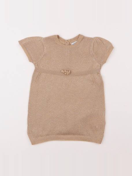 Robe - 9 mois Beige, or 1 - vertbaudet enfant 