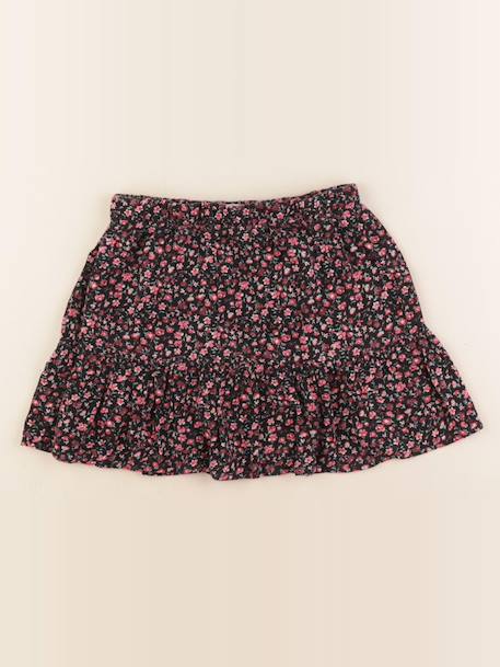 Jupe - 10 ans Noir, rose 1 - vertbaudet enfant 