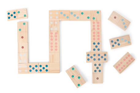DOMINOS - DOMINOS DOUBLE 12 (POINTS DE COULEUR) TRAIN MEXICAIN