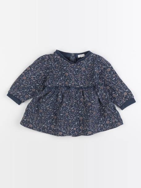 Robe - 9 mois Bleu, rose 1 - vertbaudet enfant 