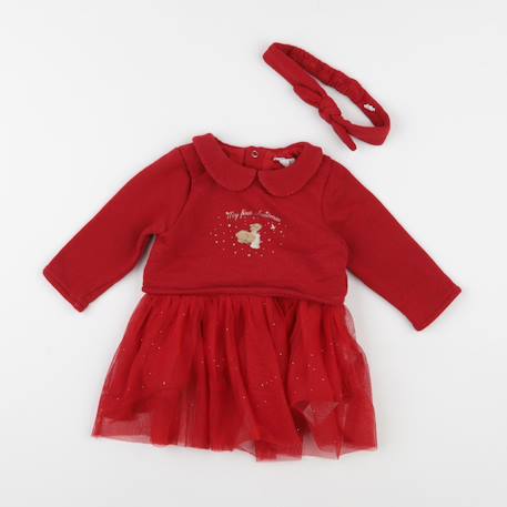 Robe - 9 mois Rouge 1 - vertbaudet enfant 