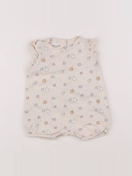 Pyjama coton - 3 mois Beige 1 - vertbaudet enfant 