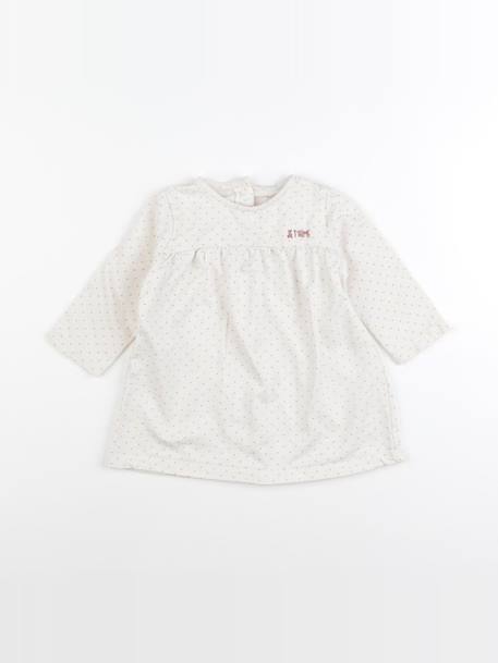 Robe - 12 mois Blanc, jaune 1 - vertbaudet enfant 