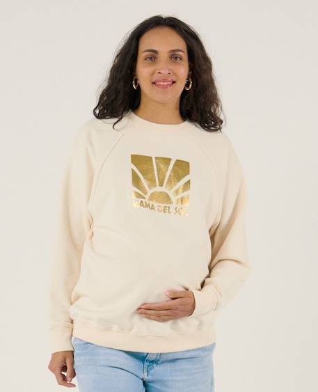 Sweat d'allaitement sunny Ecru 1 - vertbaudet enfant 