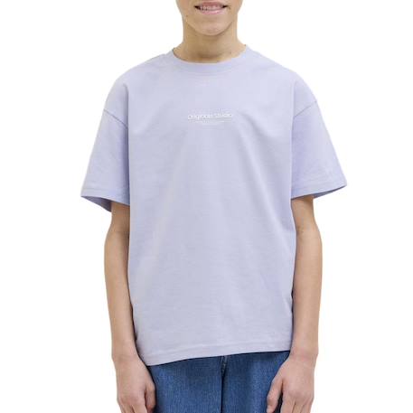 T-shirt jorvesterbro Beige+Bleu+Violet 5 - vertbaudet enfant 