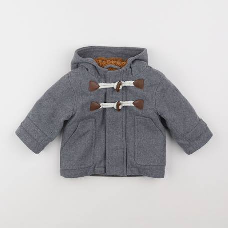 Manteau - 6 mois Gris 1 - vertbaudet enfant 