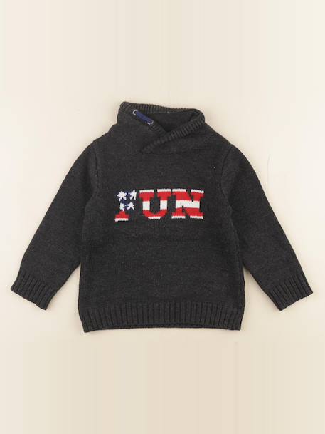 Pull - 4 ans Gris 1 - vertbaudet enfant 