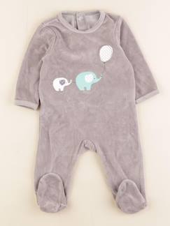 Seconde main-Garçon-Pyjama velours - 6 mois