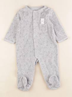 Seconde main-Garçon-Pyjama velours - 6 mois