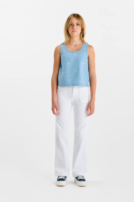 Jeans  flare, longueur 34 White 2 - vertbaudet enfant 