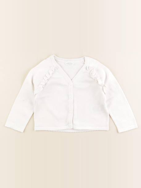 Gilet - 24 mois Blanc 1 - vertbaudet enfant 