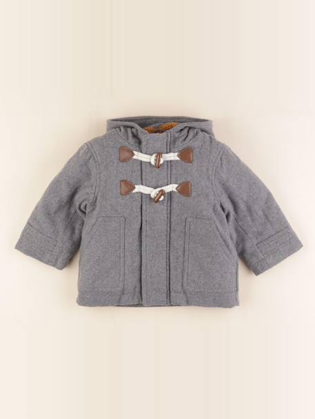 Manteau - 12 mois Gris 1 - vertbaudet enfant 