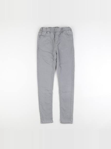 Jegging - 12 ans Gris 1 - vertbaudet enfant 