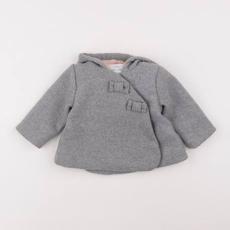Manteau - 6 mois Gris 1 - vertbaudet enfant 