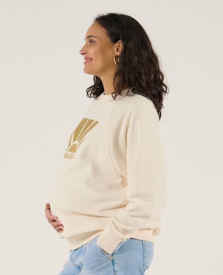 Sweat d'allaitement sunny Ecru 2 - vertbaudet enfant 