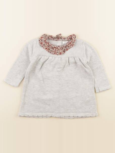 Robe - 6 mois Gris 1 - vertbaudet enfant 