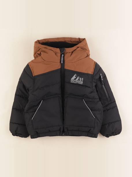 Doudoune - 3 ans Marron, noir 1 - vertbaudet enfant 