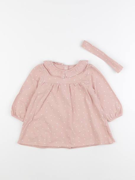Robe - 12 mois Rose 1 - vertbaudet enfant 