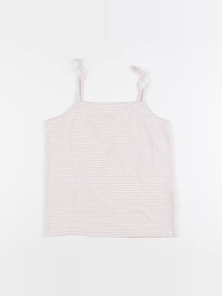 Maillot de corps - 10 ans Blanc, rose 1 - vertbaudet enfant 