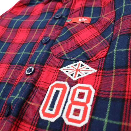 Ensemble bébé t-shirt avec chemise et pantalon Bleu brut+Rouge 10 - vertbaudet enfant 
