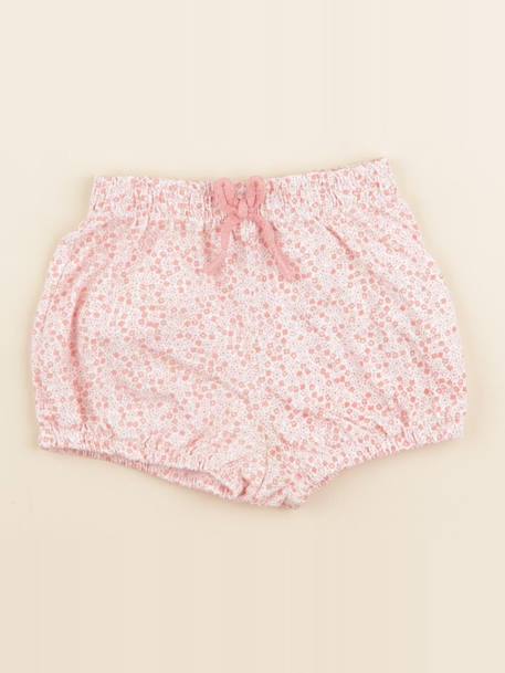 Bloomer - 12 mois Blanc, rose 1 - vertbaudet enfant 