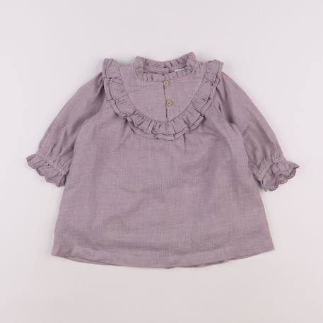 Robe - 6 mois Violet 1 - vertbaudet enfant 