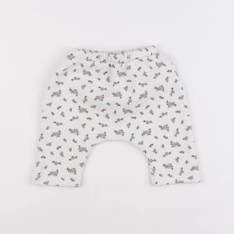 Jogging - 3 mois Blanc, rose 1 - vertbaudet enfant 
