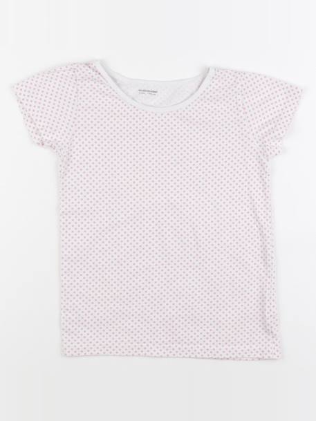 Maillot de corps - 8 ans Blanc, rose 1 - vertbaudet enfant 