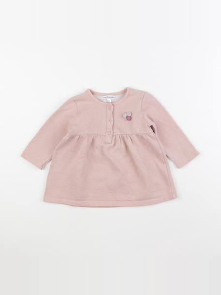 Robe - 12 mois Rose 1 - vertbaudet enfant 