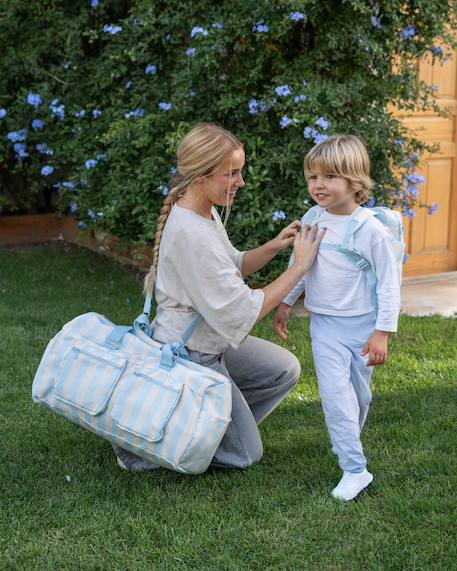 Sac de voyage enfant polyester Bleu+Rose 2 - vertbaudet enfant 