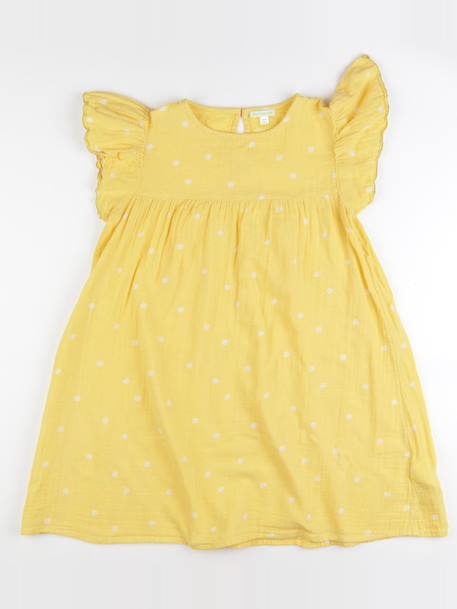 Robe - 10 ans Blanc, jaune 1 - vertbaudet enfant 