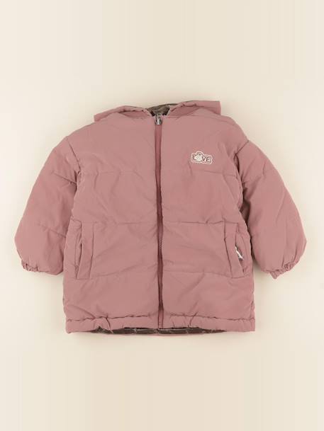 Manteau réversible - 4 ans Rose, bronze 1 - vertbaudet enfant 