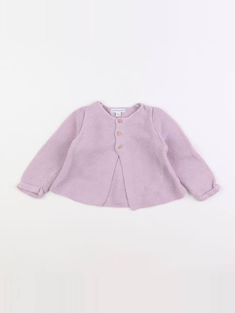 Gilet - 12 mois Violet 1 - vertbaudet enfant 