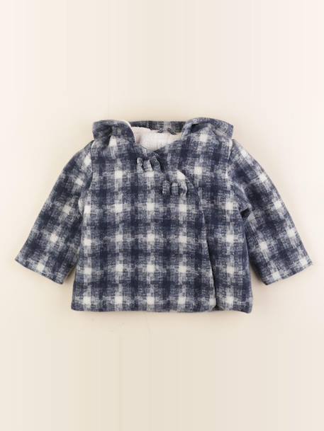 Manteau - 24 mois Blanc, bleu 1 - vertbaudet enfant 