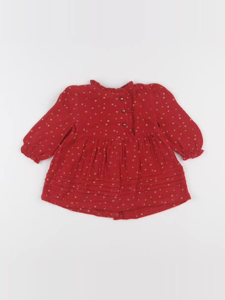 Robe - 6 mois Rouge 1 - vertbaudet enfant 
