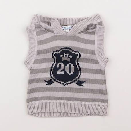 Pull - 3 mois Gris 1 - vertbaudet enfant 