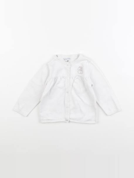 Gilet - 12 mois Blanc 1 - vertbaudet enfant 