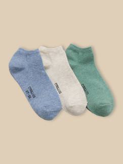Socquettes unies par lot de 3 garçon  - vertbaudet enfant